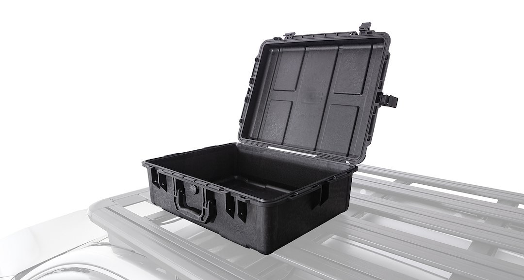 Rhino-Rack Cargo Carrier, Box Style, Compatible with All Rhino-Rack Platforms, 1.7 Cubic Foot Capacity – 61028