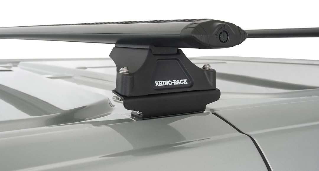 Rhino-Rack Roof Rack, Vortex Rltp, Black, With 59 Inch Length Cross Bar/ Cross Bar Mounting Kit/ Mounting Kit – JA5413