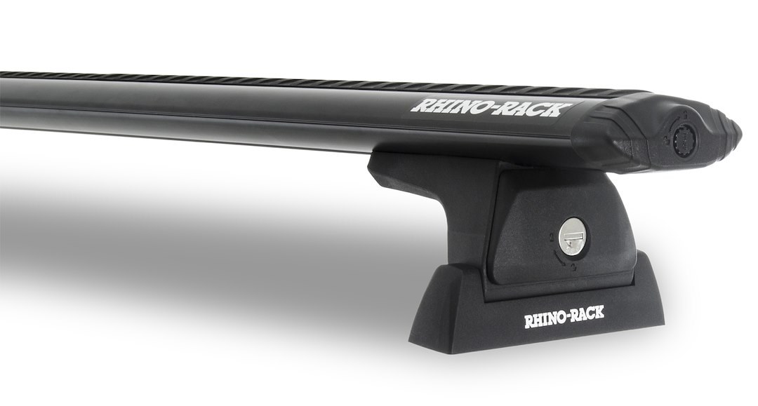 Rhino-Rack Roof Rack, Vortex, Black, With Two Roof Rack Cross Bar/ One Roof Rack Mounting Kit/ Two Roof Rack Mounting Kit Hardware – JA8414