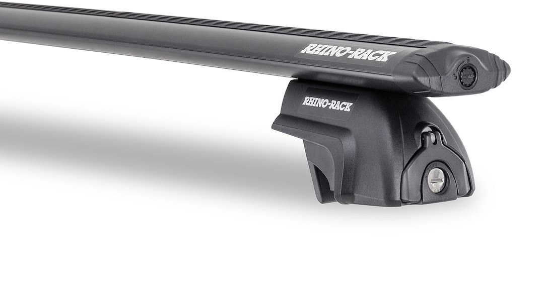 Rhino-Rack Roof Rack, Vortex Sx, Black, With 54 Inch Length Cross Bar/ Mounting Kit – JC-00308