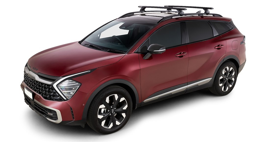 Rhino-Rack Roof Rack, Vortex, Black, Aluminum, With 4 Legs/ Fit Kit/ 2 Cross Bar – JC-02136