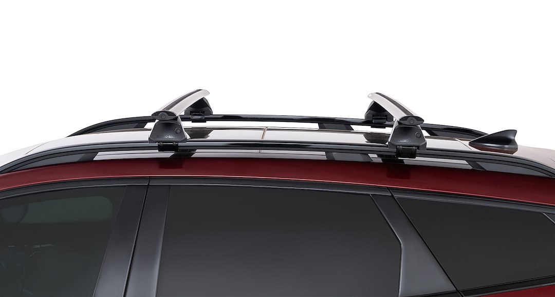 Rhino-Rack Roof Rack, Vortex, Black, Aluminum, With 4 Legs/ Fit Kit/ 2 Cross Bar – JC-02136
