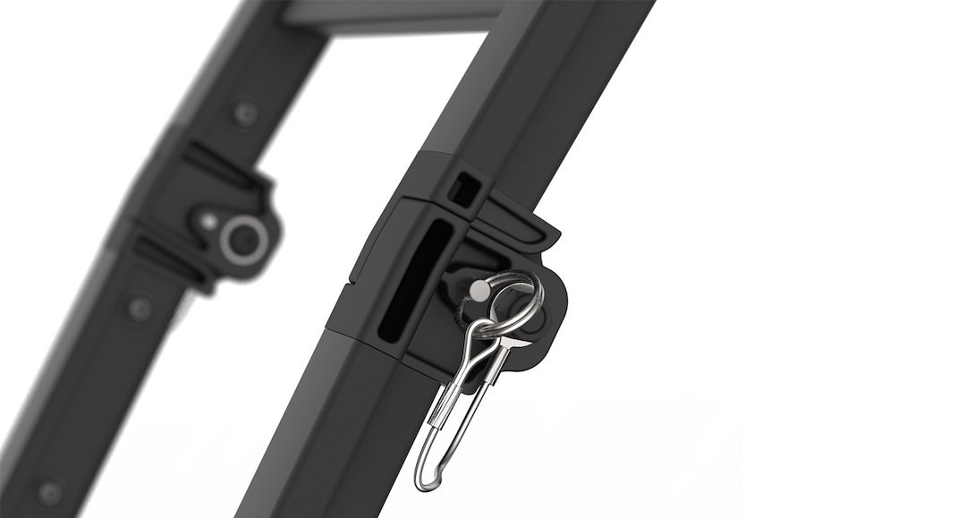 Rhino-Rack Utility Ladder, Vehicle Mounted Universal, Attaches to Rhino Rack’s Pioneer System, 7.6 Foot Height, 275.5 Pound Load Capacity – RAFL