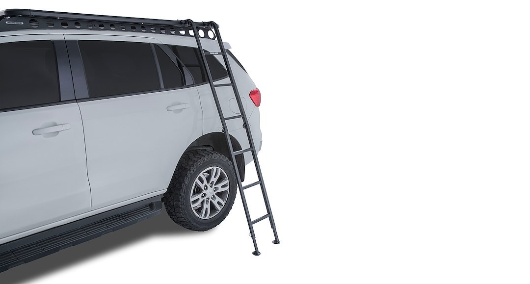 Rhino-Rack Utility Ladder, Vehicle Mounted Universal, Attaches to Rhino Rack’s Pioneer System, 7.6 Foot Height, 275.5 Pound Load Capacity – RAFL