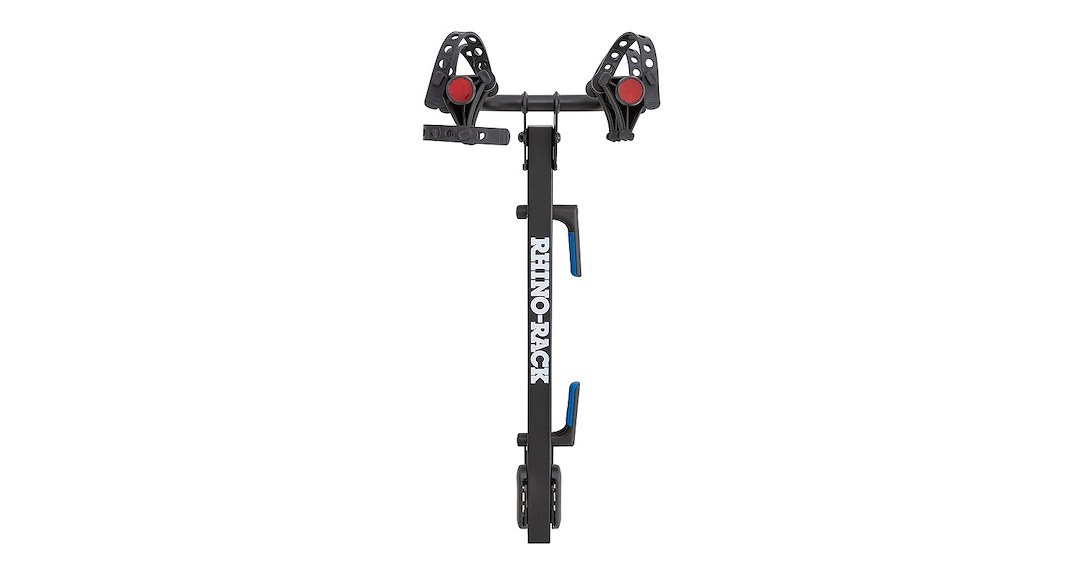 Rhino-Rack Bike Rack, Take 2, 2 Inch Receiver Hitch Mount, Holds 2 Bikes, Up to 66 Pound Weight Capacity, Cradle System with Straps – RBC045