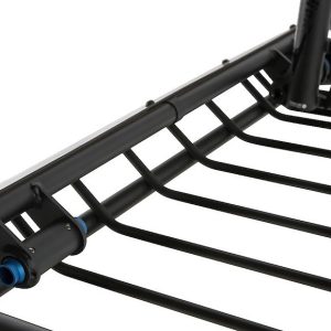 Rhino-Rack Roof Basket, Xtray, 58 Inch Length X 43 Inch Width X 6 Inch Height, 165 Pound Weight Capacity, Powder Coated, Black, Steel – RMCB03