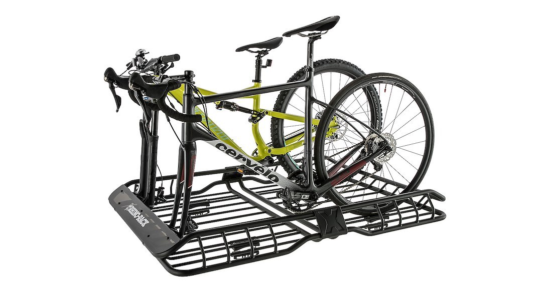 Rhino-Rack Roof Basket, Xtray, 58 Inch Length X 43 Inch Width X 6 Inch Height, 165 Pound Weight Capacity, Powder Coated, Black, Steel – RMCB03