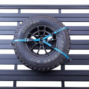 Rhino-Rack Tie Down Strap, Spare Tire Tie Down, 4.2 Foot Length, With Ratchet, 330 Pound Load Capacity – RSWS