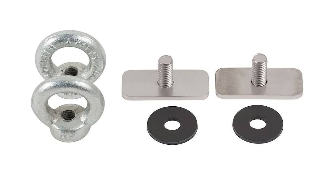 Rhino-Rack Tie Down Anchor, Eye Bolt, Round Style Head Type, Set of 2, With Mounting Hardware – S604