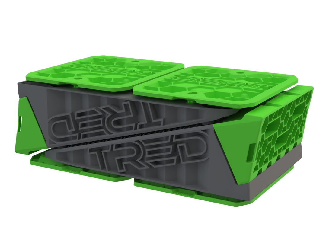 Rhino-Rack Trailer Leveling Kit, With 2 Leveling Ramps/ 2 Leveling Ramp Chock and 4 Anti-Sink Plates – TGTLVLPK
