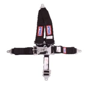 Rjs Racing Seat Belt, 16.1 Sfi Rated, 5 Point, 3 Inch Shoulder Belt, 2 Inch Sub, Latch and Link, Black, V-Type – 1125701