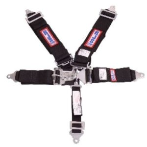 Rjs Racing Seat Belt, 16.1 Sfi Rated, 5 Point, 3 Inch Shoulder Belt, 2 Inch Sub, Latch and Link, Black – 1128101