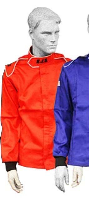 Rjs Racing Jacket, Elite, Racing Zip Up, Men’s, 2 Extra Large, Sfi 3.2 A/1 Rated, Fire Retardant Cotton, Red, Without Hood – 200400407