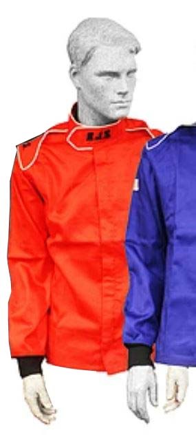 Rjs Racing Jacket, Elite, Racing Zip Up, Men’s, 3 Extra Large, Sfi 3.2 A/5 Rated, Fire Retardant Cotton, Red, Without Hood – 200430408