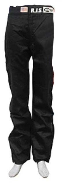 Rjs Racing Pants, Elite, Men’s, Fire Retardant Cotton, Extra Large, Black, Sfi 3.2 A/5 Rated – 200440106