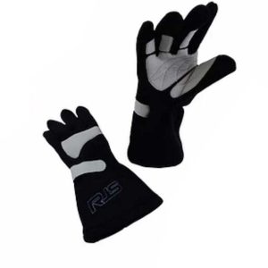 Rjs Racing Racing Apparel, Elite, Racing Gloves, Medium, Sfi 3.3/5 Rated, Black, Nomex, Multi Layer, With Rjs Logo, Set of 2 – 600080119