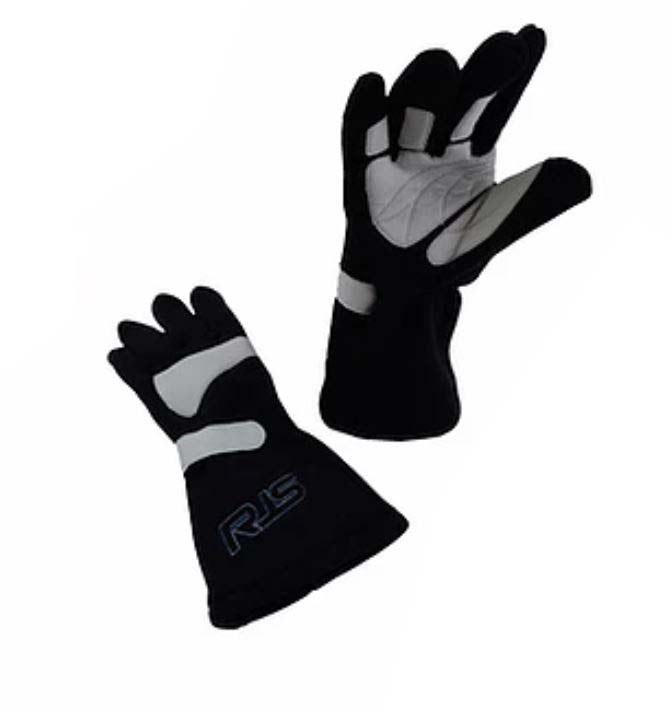 Rjs Racing Racing Apparel, Elite, Racing Gloves, Large, Sfi 3.3/5 Rated, Black, Nomex, Multi Layer, With Rjs Logo, Set of 2 – 600080120