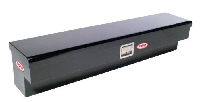 Rki Tool Box, S-Series, Side Mount, Single Lid, Powder Coated, Black, Steel – 61SB