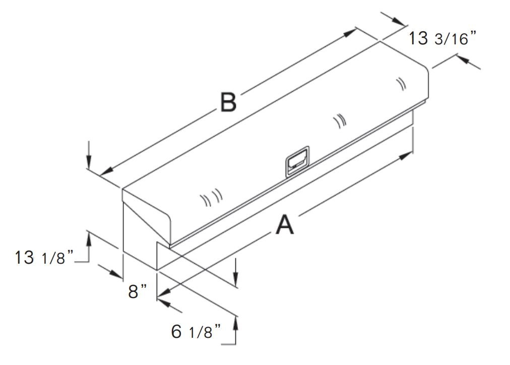 Rki Tool Box, Sts-Series, Slant Top Side Box, Single Lid, Powder Coated, White, Steel – 67STS