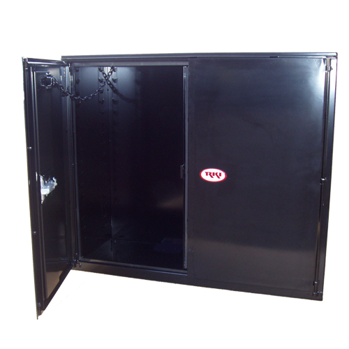Rki Tool Box, V-Series, Underbody, Dual Lid, Powder Coated, Black, Steel, 48 Inch Length X 18 Inch Width X 36 Inch Height – V483618-20