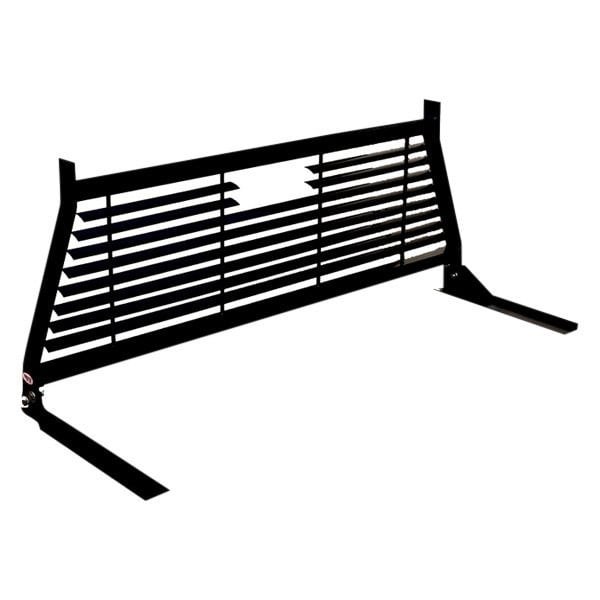 Rki Headache Rack, Louvered, 54 Inch, Powder Coated, Black, Steel, With 3RD Brake Light Cutout, For Service Body Trucks – WG54B