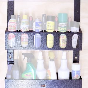 Rack’em Mfg Tool Organizer, Bolt-On Mount to Closed Trailer, Holds Aerosol Cans and Containers, 31 Inch Height X 21-1/2 Inch Width – RA-10AB