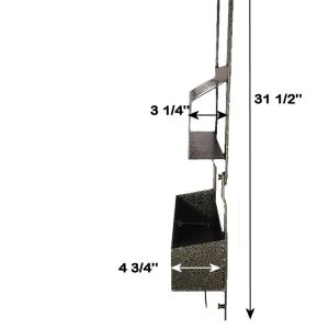 Rack’em Mfg Tool Organizer, Bolt-On Mount to Closed Trailer, Holds Aerosol Cans and Containers, 31 Inch Height X 21-1/2 Inch Width – RA-10AB
