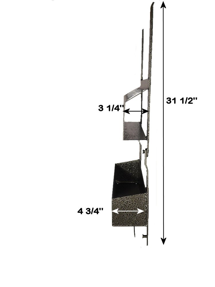 Rack’em Mfg Tool Organizer, Bolt-On Mount to Closed Trailer, Holds Aerosol Cans and Containers, 31 Inch Height X 21-1/2 Inch Width – RA-10AB
