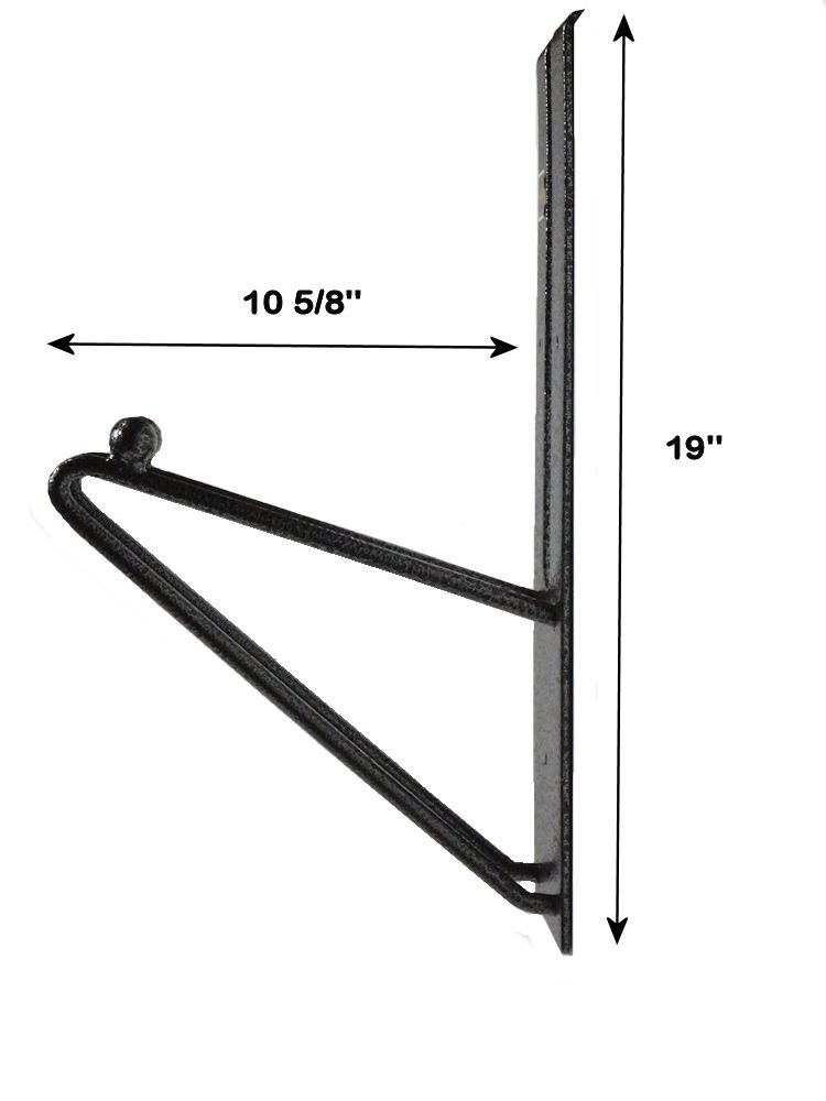 Rack’em Mfg Tool Organizer, Bolt-On Mount to Closed Trailer, Holds 6 Shovels, 19 Inch Height X 5-1/2 Inch Width, Black/ Gray, Steel – RA-15