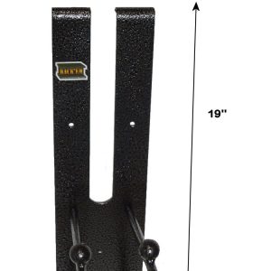 Rack’em Mfg Tool Organizer, Bolt-On Mount to Closed Trailer, Holds 6 Shovels, 19 Inch Height X 5-1/2 Inch Width, Black/ Gray, Steel – RA-15