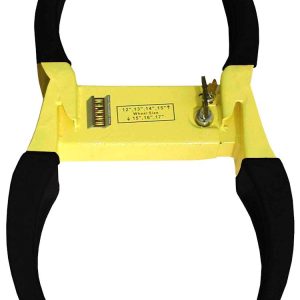 Rack’em Mfg Trailer Wheel Locking Boot, Fits Up to a 20 Inch Wheel, Does Not Cover Lug Nuts – RA-25