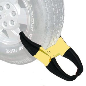 Rack’em Mfg Trailer Wheel Locking Boot, Fits Up to a 20 Inch Wheel, Does Not Cover Lug Nuts – RA-25