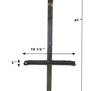 Rack’em Mfg Tool Organizer, Bolt-On Mount to Closed Trailer, Holds 1 Backpack Blower, Black/ Gray, Steel – RA-4
