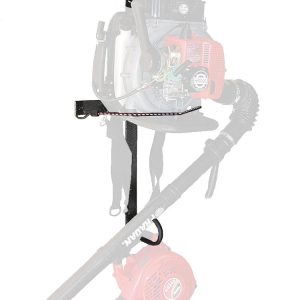 Rack’em Mfg Tool Organizer, Bolt-On Mount to Closed Trailer, Holds 1 Backpack Blower, Black/ Gray, Steel – RA-4