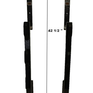 Rack’em Mfg Tool Organizer, Bolt-On Mount to Closed Trailer, Holds 3 Landscape Trimmers, Black/ Gray, Steel – RA-5