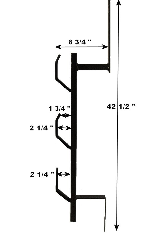 Rack’em Mfg Tool Organizer, Bolt-On Mount to Closed Trailer, Holds 3 Landscape Trimmers, Black/ Gray, Steel – RA-5