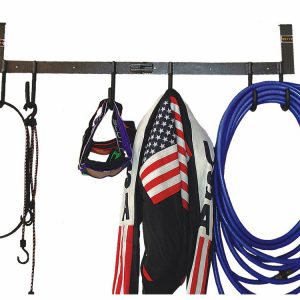 Rack’em Mfg Tool Organizer, Bolt-On Mount to Closed Trailer, 6 Hook Multi-Tools, Black/ Gray, Steel – RA-7