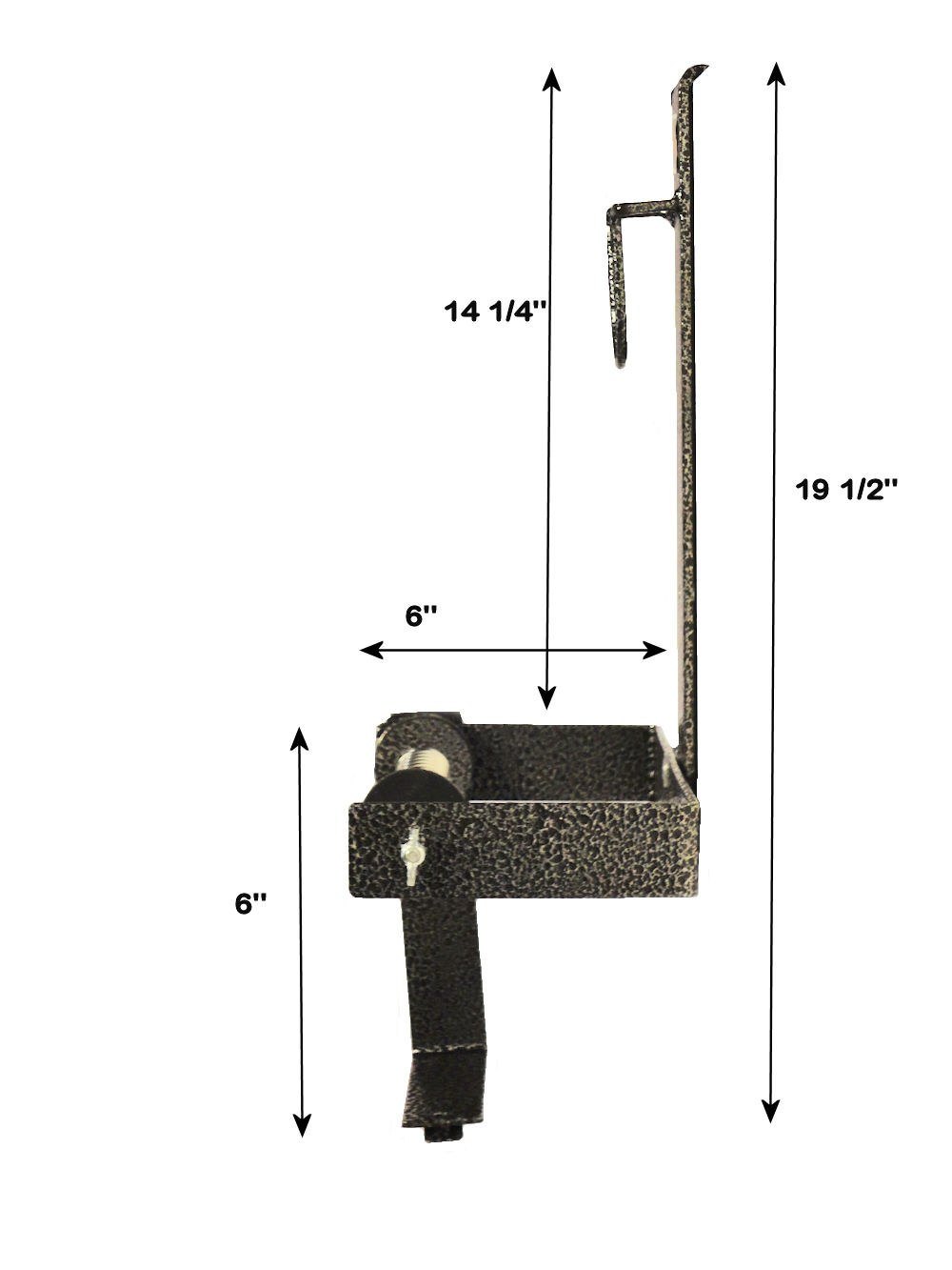 Rack’em Mfg Grass Trimmer Line Spool Rack, For Use with a Single 3 or 5 Pound Spool, Bolt-On Mount to Closed Trailer – RA-9