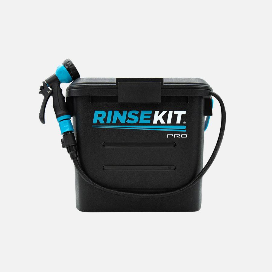 Rinsekit Camp Shower, Pro, 3.5 Gallon Capacity, 12 Volt Battery Powered – 857007006258