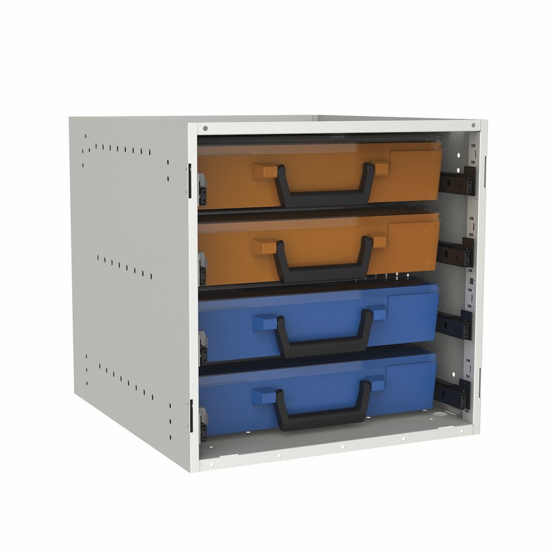 Rolacase Van Storage System Cabinet, Series 4/ Series 8 Van Storage System Shelf Mount, 16.5 Inch Width X 18.1 Inch Depth X 16.5 Inch Height – RCSK6/C