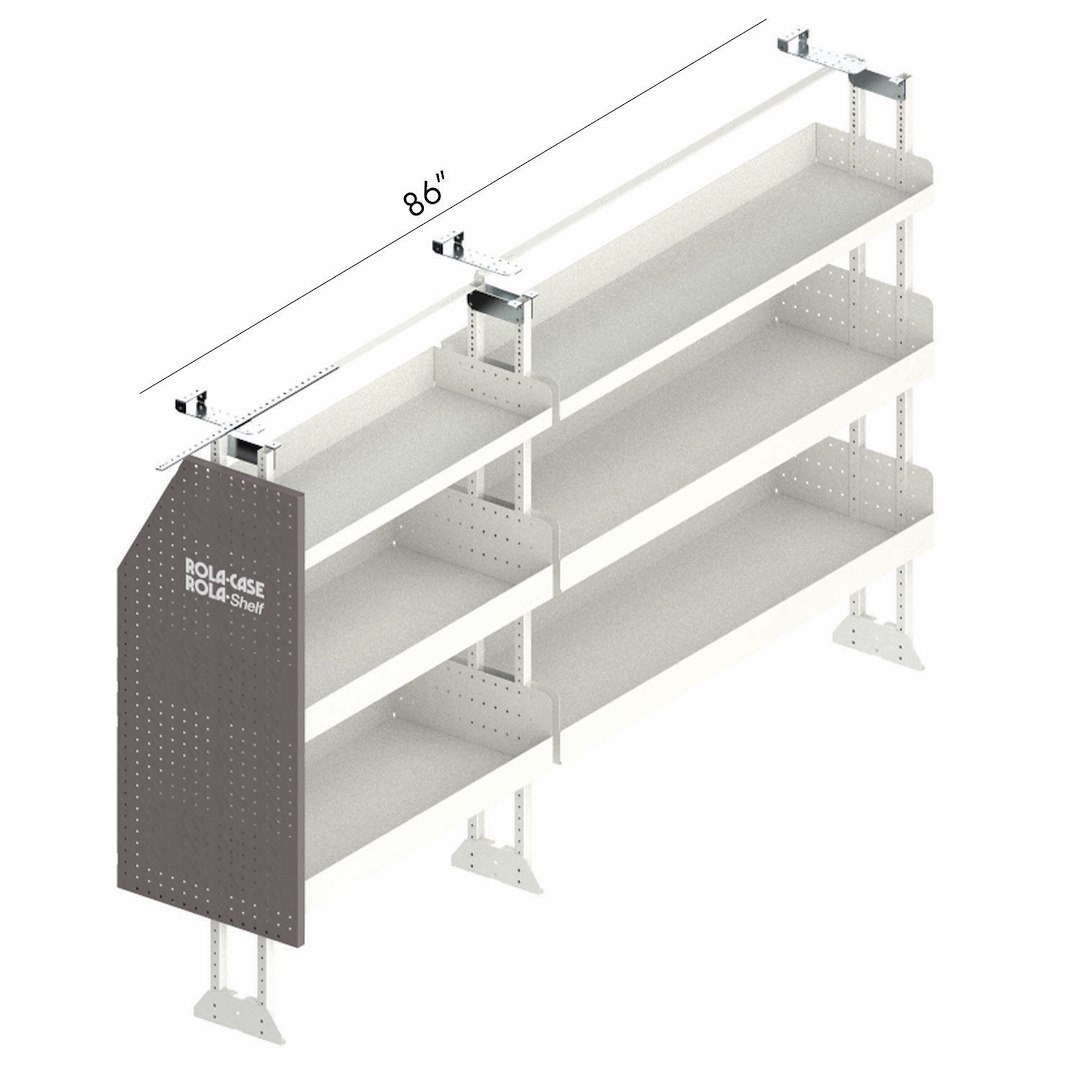 Rolacase Van Storage System Kit, Driver Side Basic Bin Package – RSLRFBA- DR