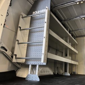 Rolacase Van Storage System Wire Spool Rack, For 4 Spools, Bolts to Van Floor/ Shelf End Panel/ Bulkhead Divider, With Mounting Hardware – RSPEP/CDH/4