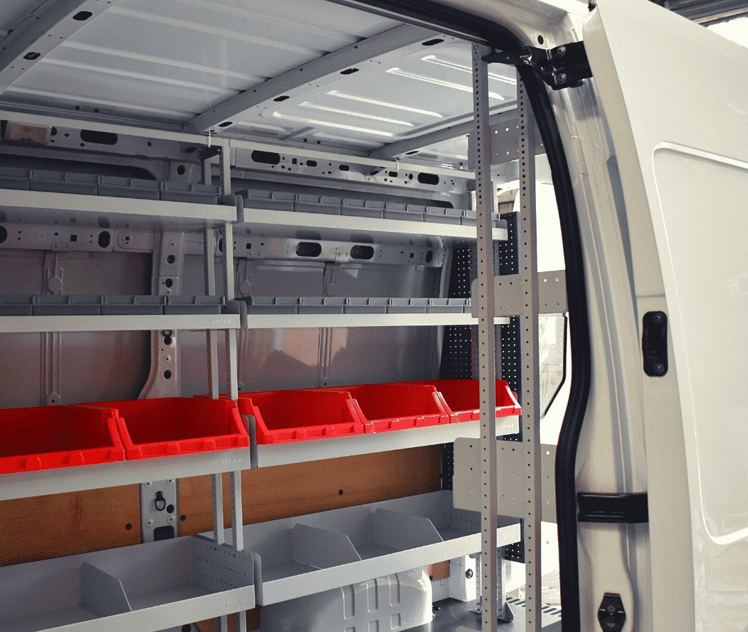 Rolacase Van Storage System Shelf, 50 Inch Length X 16 Inch Depth, 3.1 Inch Front Lip and 6.5 Inch Rear Lip, Without Divider – RSSHL/126/1