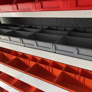Rolacase Van Storage System Shelf, Series 12, 50 Inch Length X 16 Inch Depth, 3.5 Inch Lip, Without Divider, Galvanized Steel – RSSHL/129