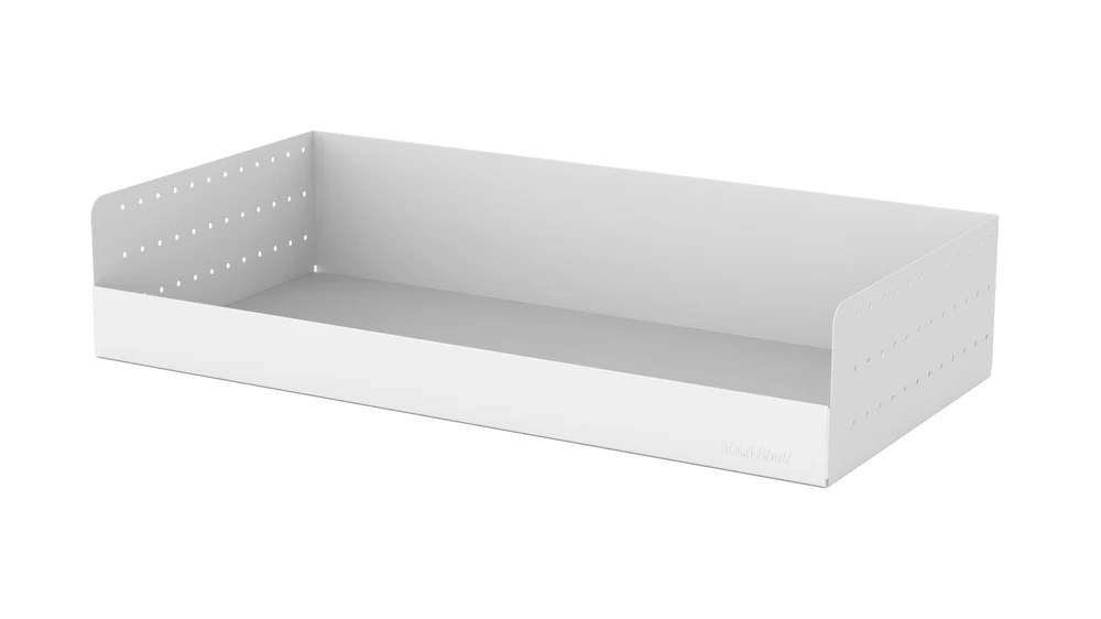 Rolacase Van Storage System Shelf, 34 Inch Length X 16 Inch Depth, 3.2 Inch Front Lip and 6.6 Inch Rear Lip, Without Divider, Powder Coated – RSSHL/86