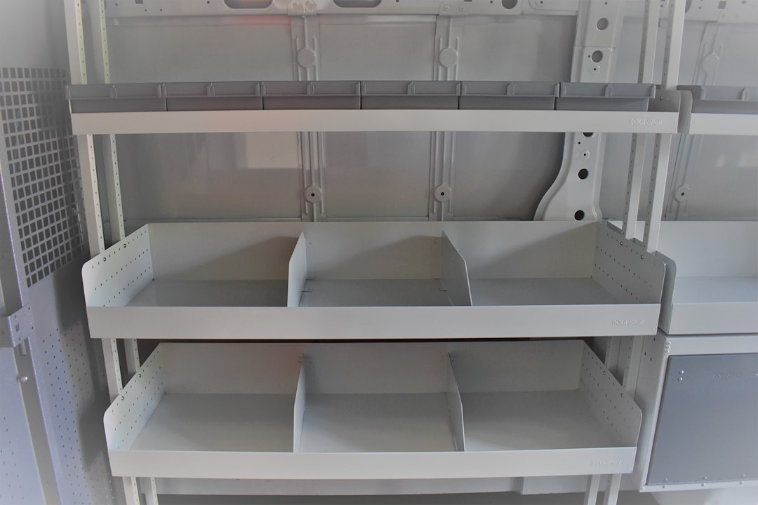 Rolacase Van Storage System Shelf Bin Divider, For Use with Rolacase Van Storage System Shelf Part Numbers RSSHL/126/ RSSHL/86, Set of 4 – RSSHL/D/6S