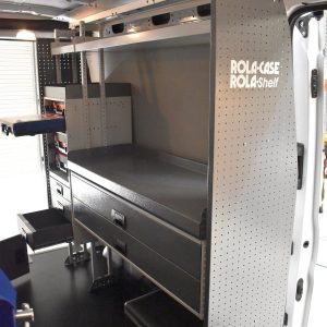 Rolacase Van Storage System Workbench, Series 12, 49-5/8 Inch Length X 19-11/16 Inch Width X 2-3/16 Inch Height, Powder Coated, Gray – RSWB/120
