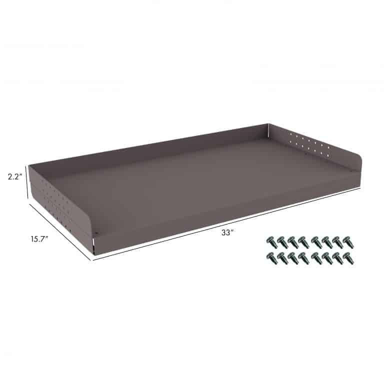 Rolacase Van Storage System Workbench, Series 8, 33 Inch Length X 19-11/16 Inch Width X 2-3/16 Inch Height, Powder Coated, Gray – RSWB/80