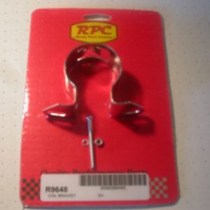 Racing Power Ignition Coil Mounting Bracket, Universal, For Most Cylindrical Shaped Coils, Chrome Plated, Steel – R9648