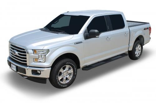 Raptor Series Running Board, OEM, Textured, Black, Aluminum, Unlighted, Rocker Panel Mount – 1703-0366BT